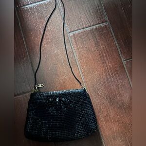 Black Sequin Crossbody Bag